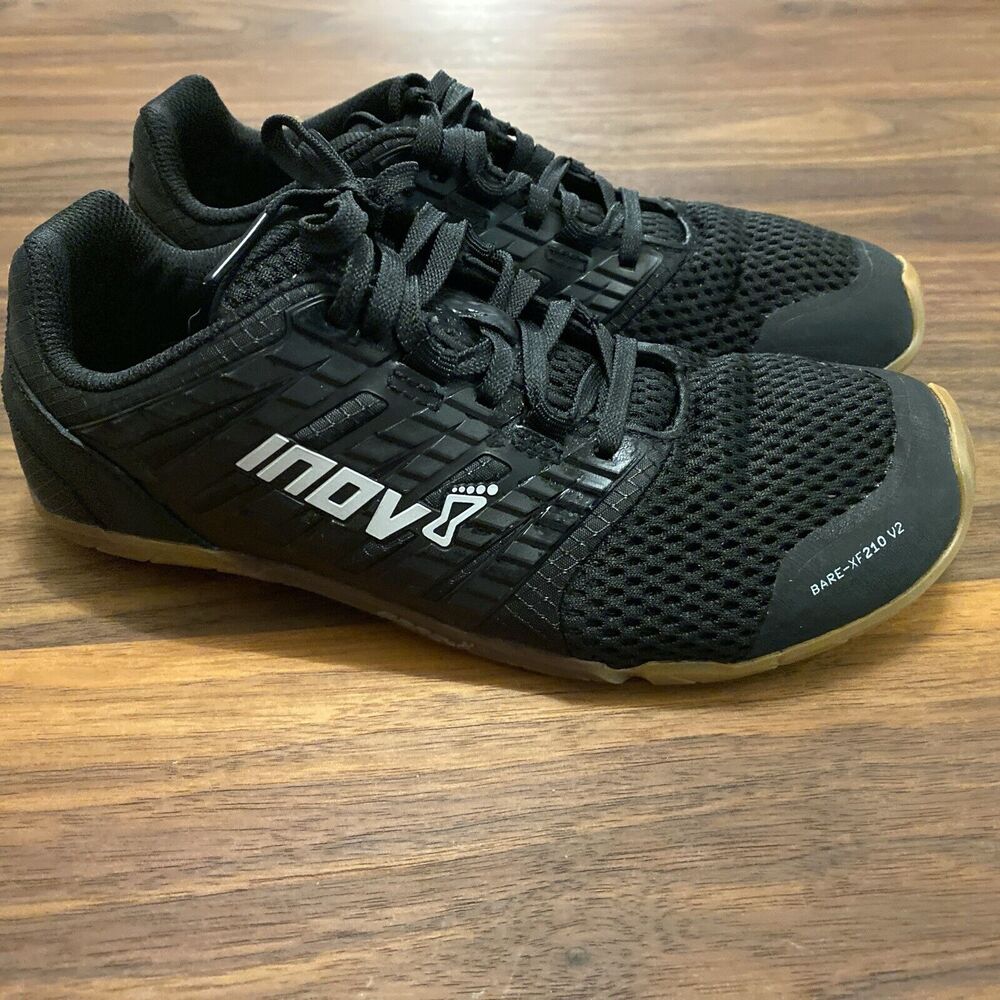 Inov-8 Bare-XF 210 V2 Men's Size US 5 Black Gum barefoot training running Inov8
